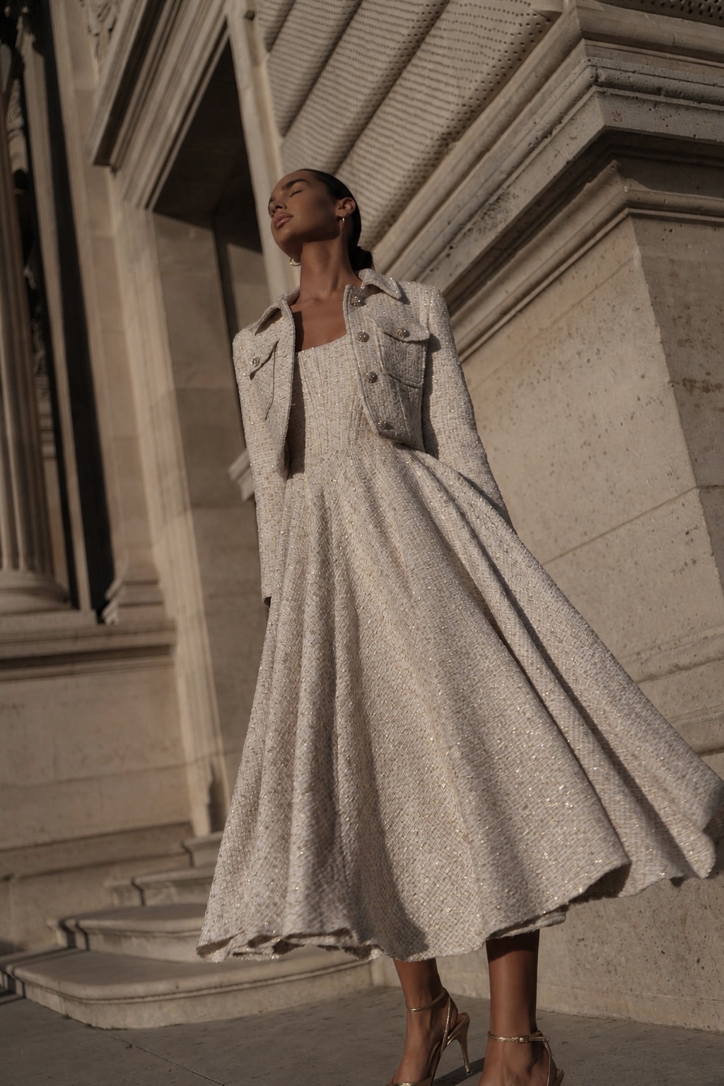 AMAL LONG tweed