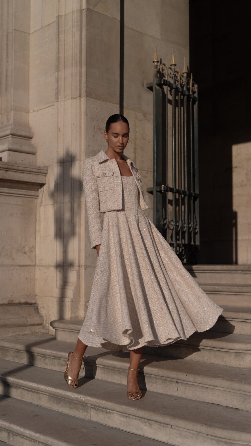 AMAL LONG tweed